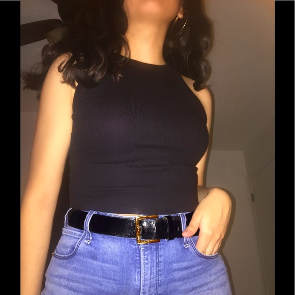 A D C Tops - ◼️ black halter crop top ◼️